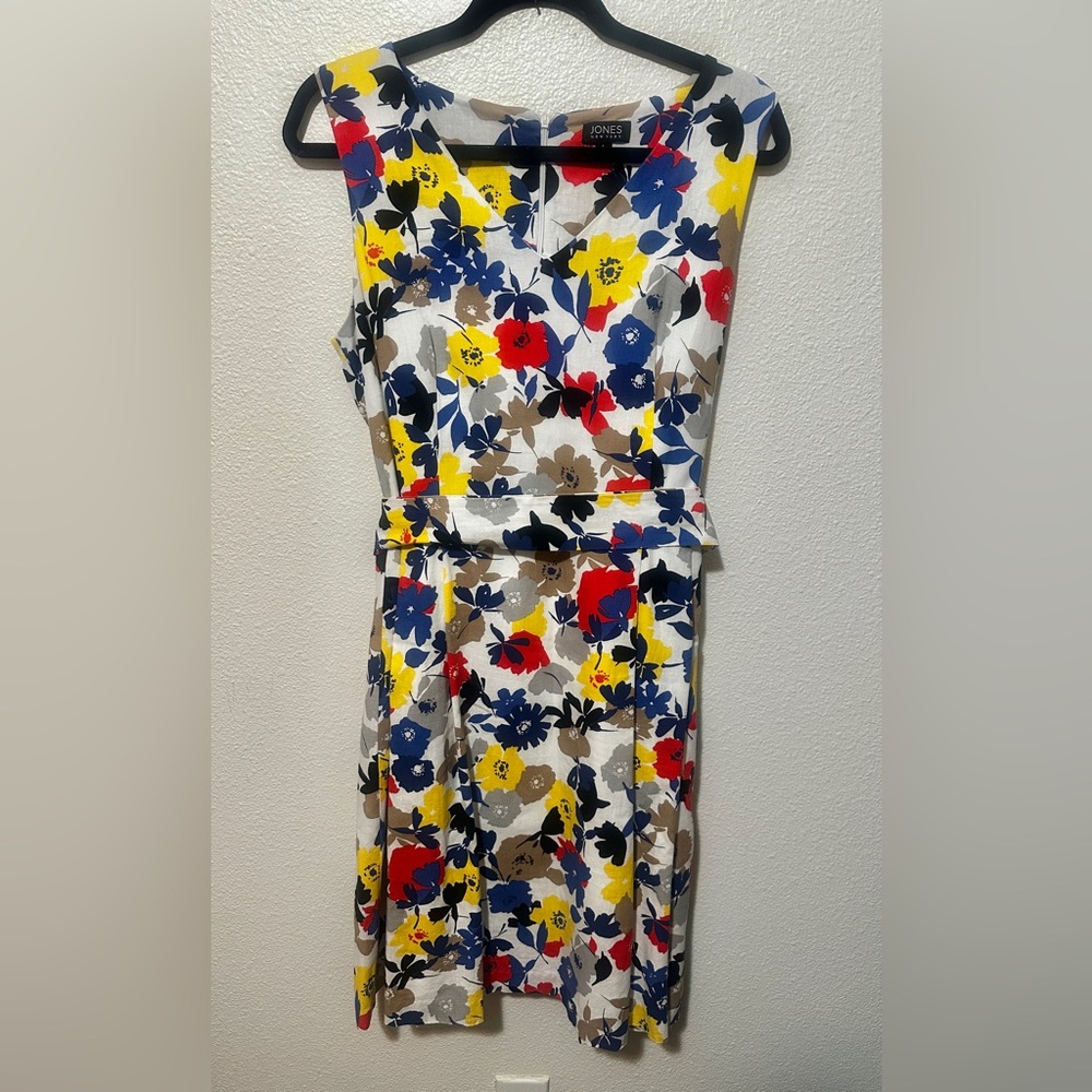 Jones New York Colorful Floral Midi Dress